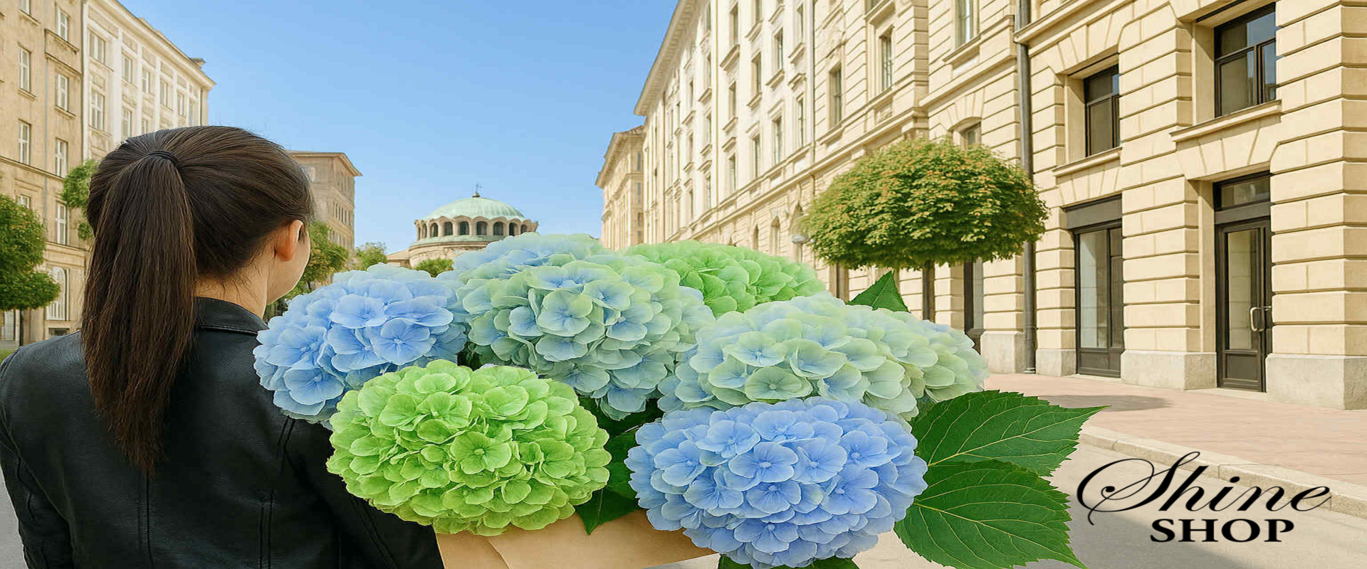 Банер хортензии