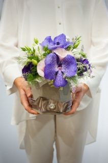 стилна кутия с орхидея